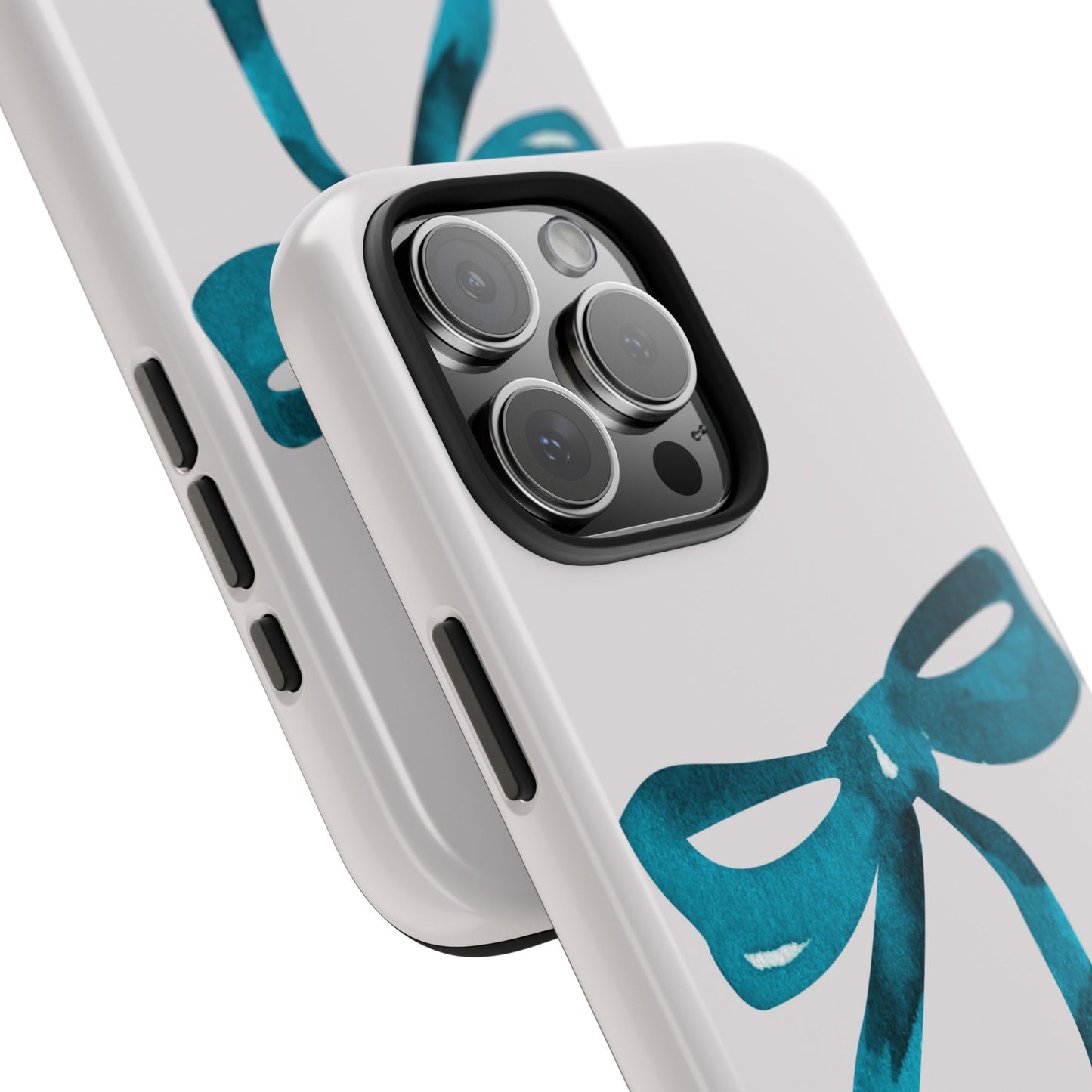 Blue Bow "R" iPhone Case