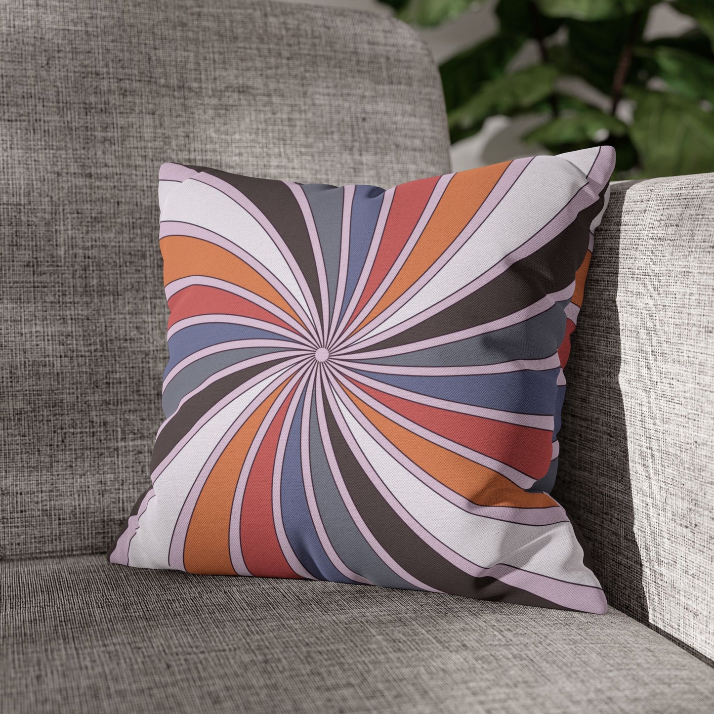 Colorful Spiral Decorative Pillow