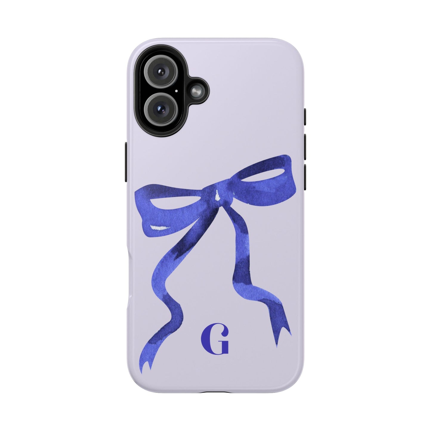 Blue Bow "G" iPhone Case