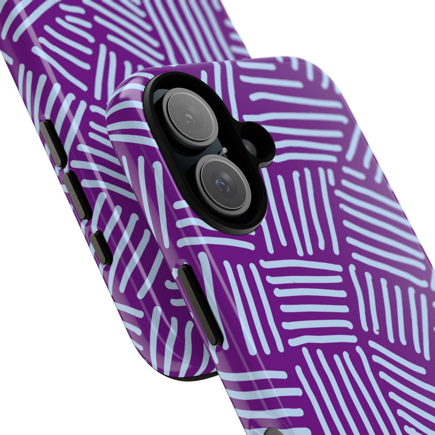Endless Stripes Purple iPhone Case