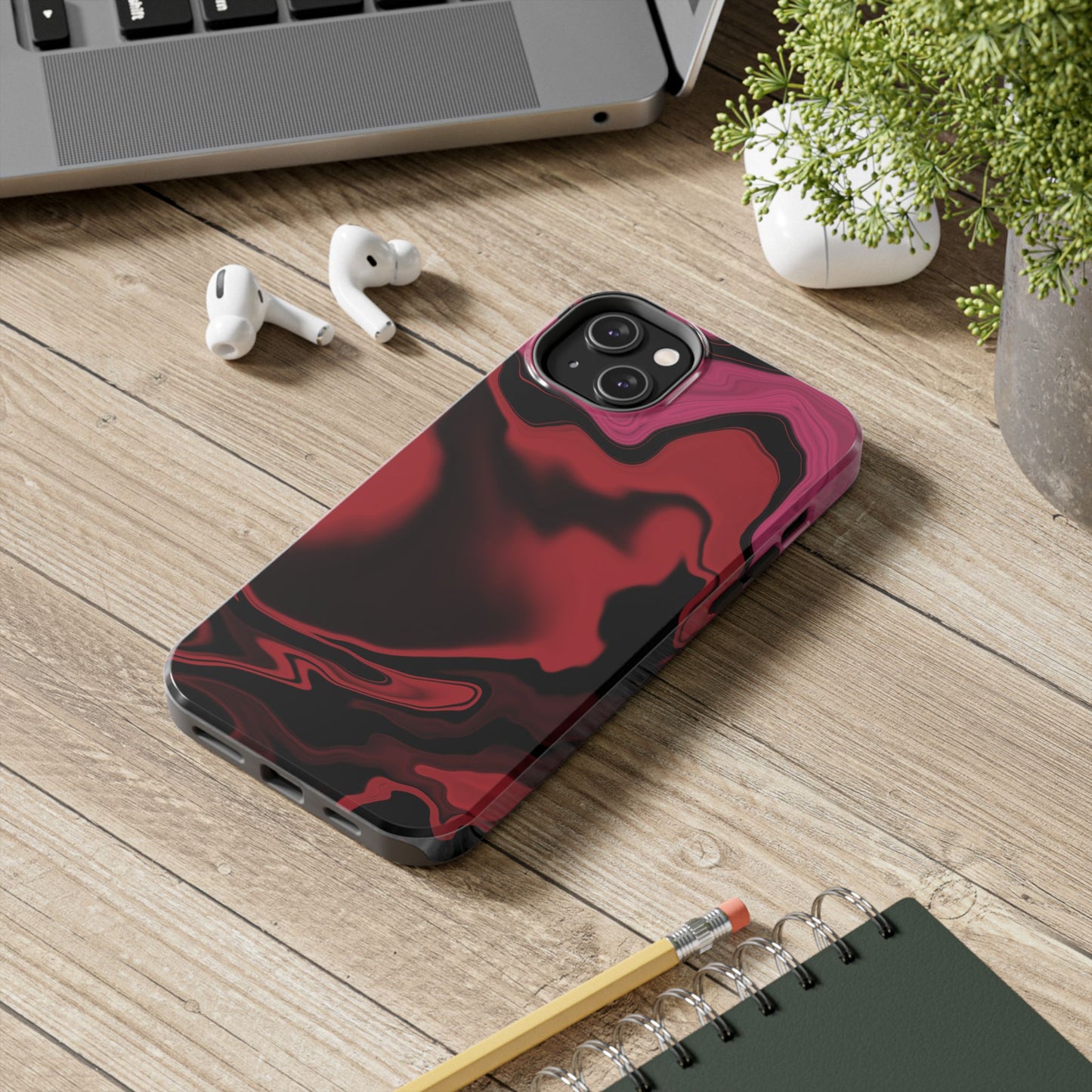 Coque iPhone rouge sang