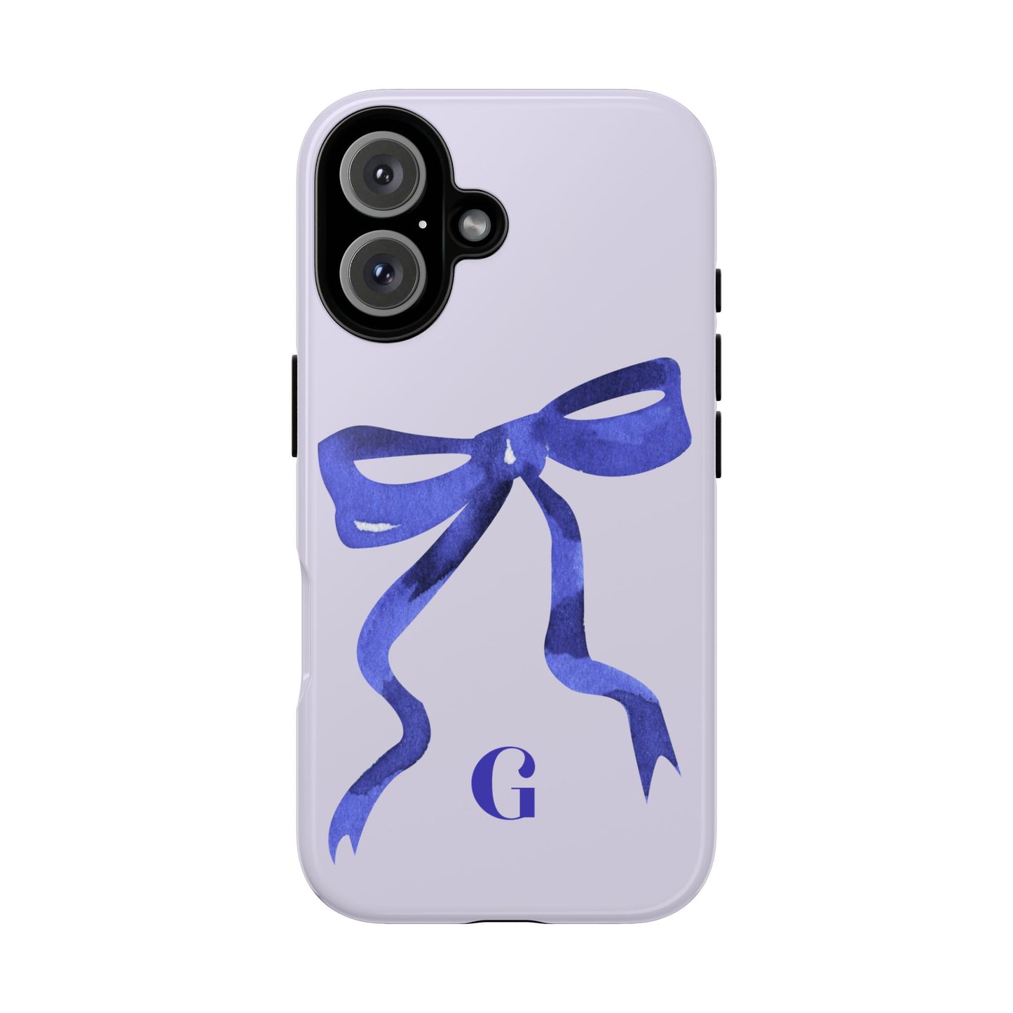 Blue Bow "G" iPhone Case