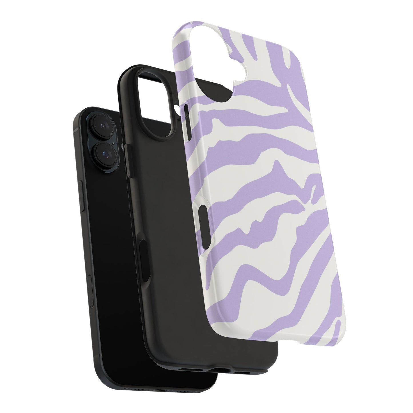 Funda para iPhone con estampado animal morado