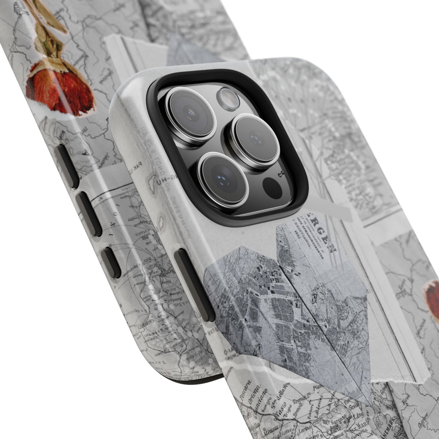 Coque iPhone Paper Rose