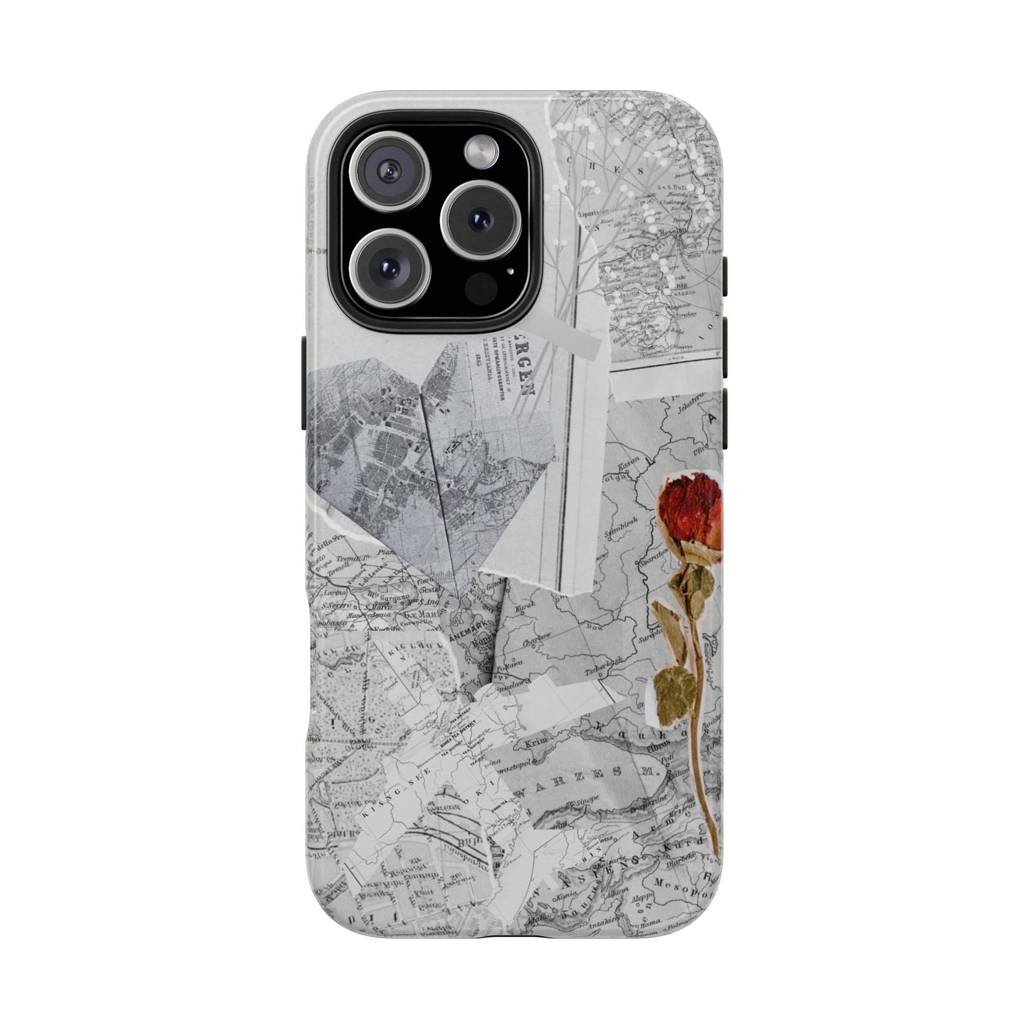 Coque iPhone Paper Rose