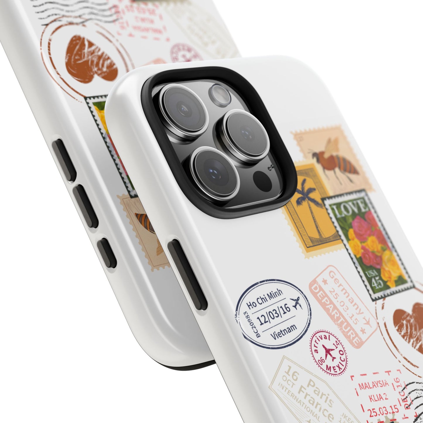 Love Letter Stamps White iPhone Case