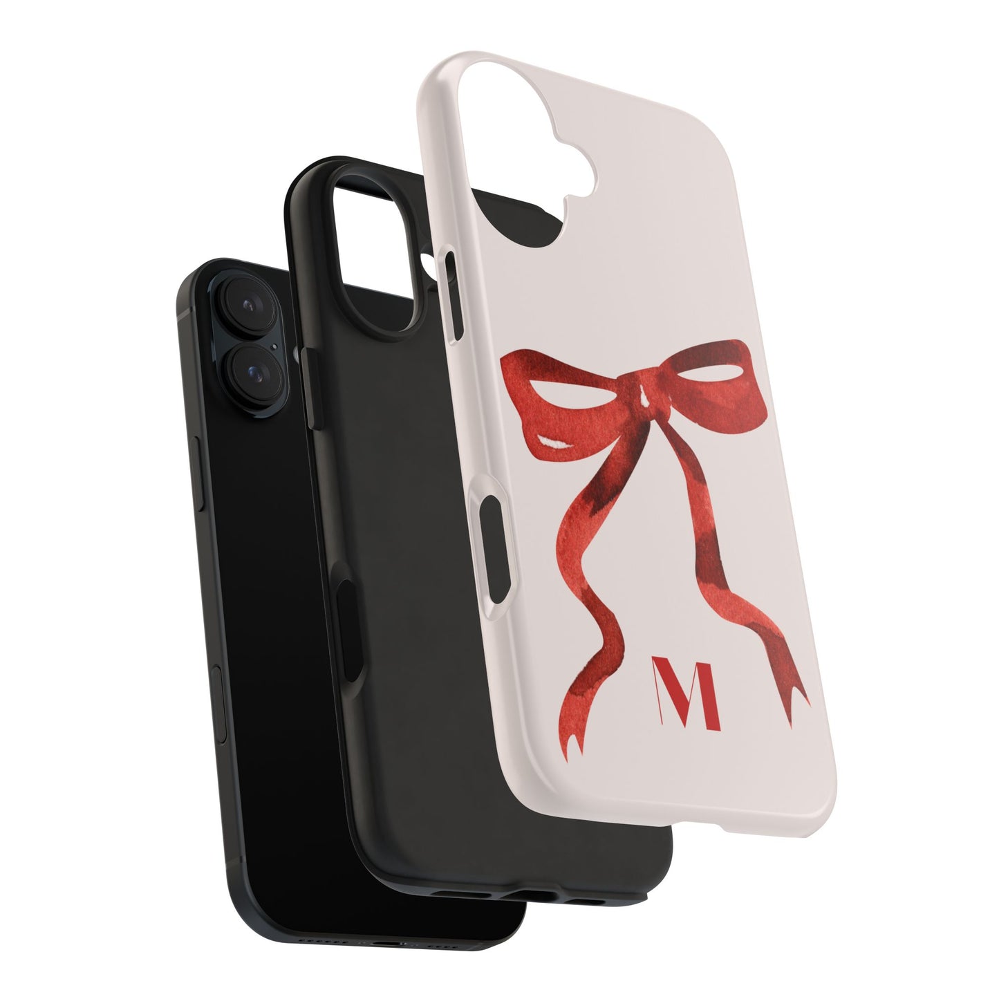Red Bow "M" iPhone Case