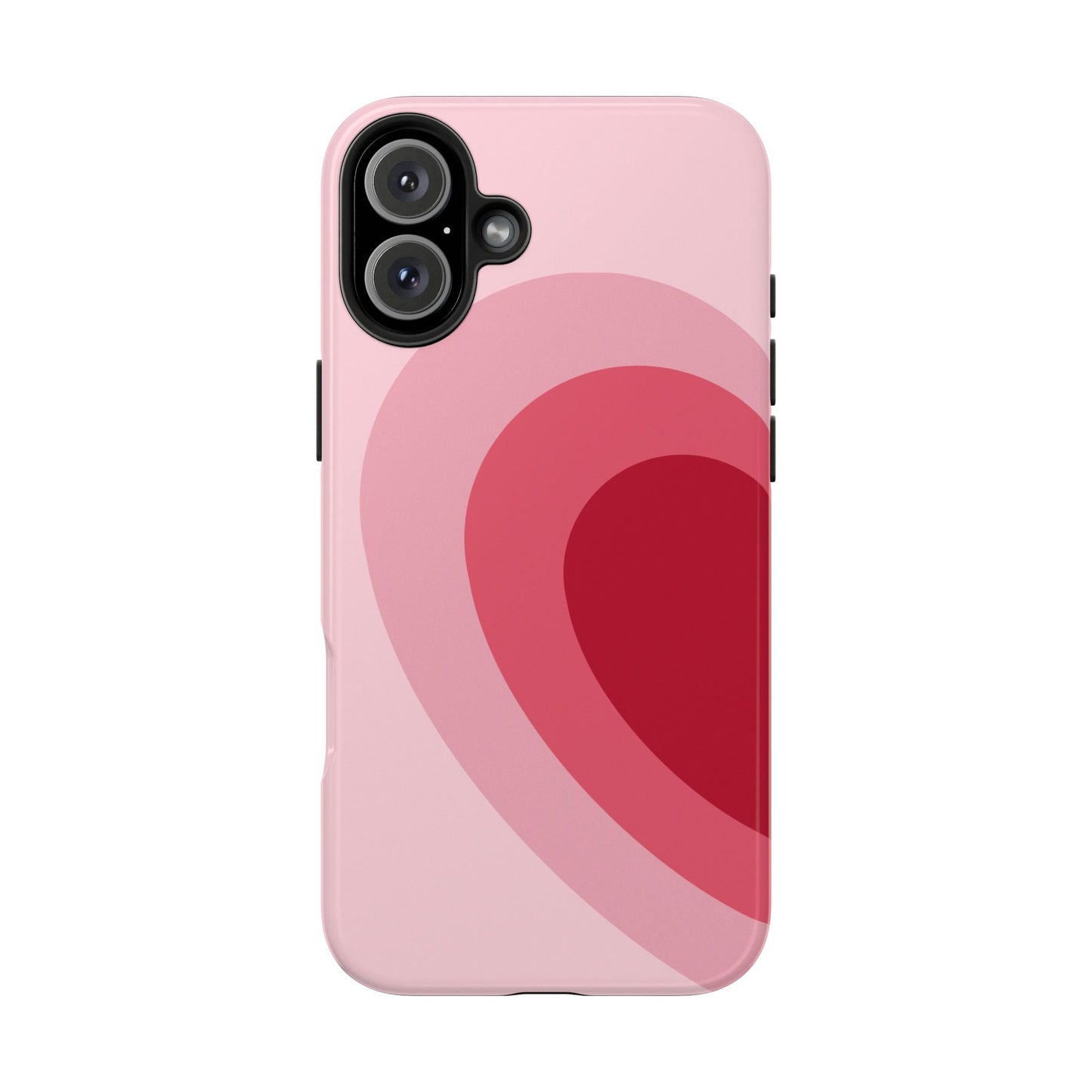 Half Heart Pink iPhone Case