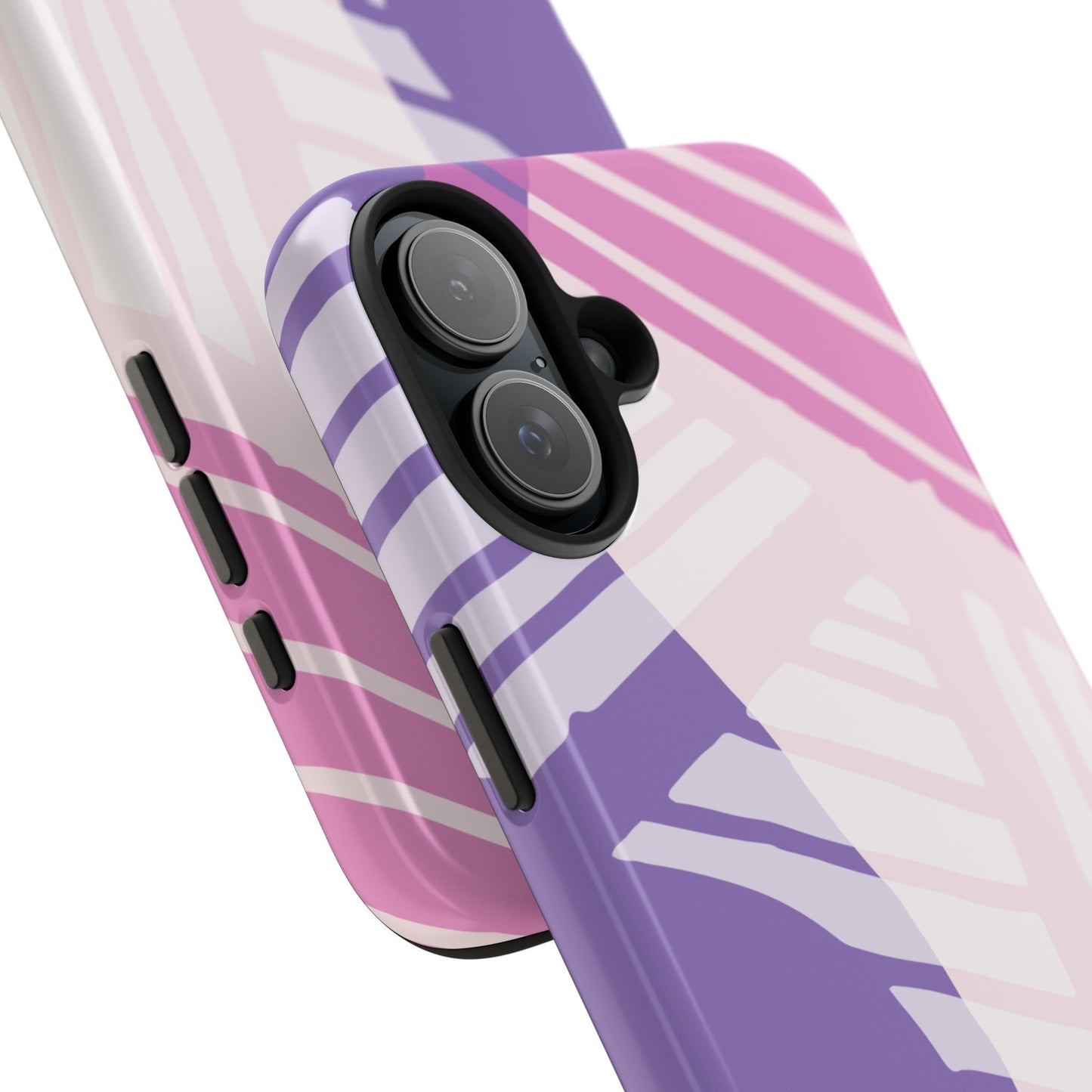 Coque iPhone violette et rose