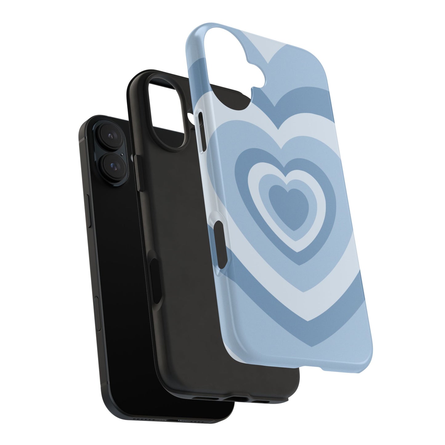 Infinity Blue Hearts iPhone Case