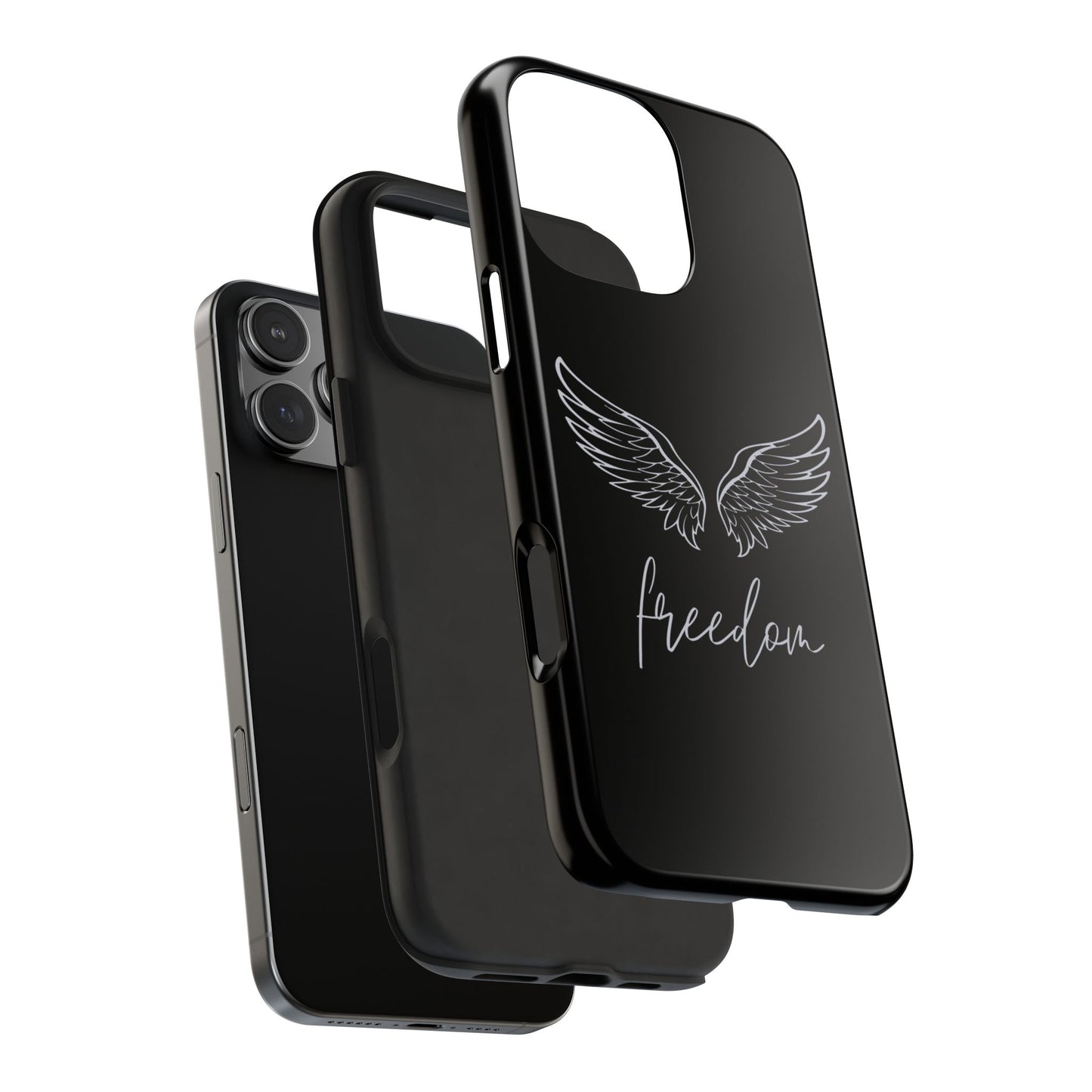 Coque iPhone Ailes d'Ange Noires