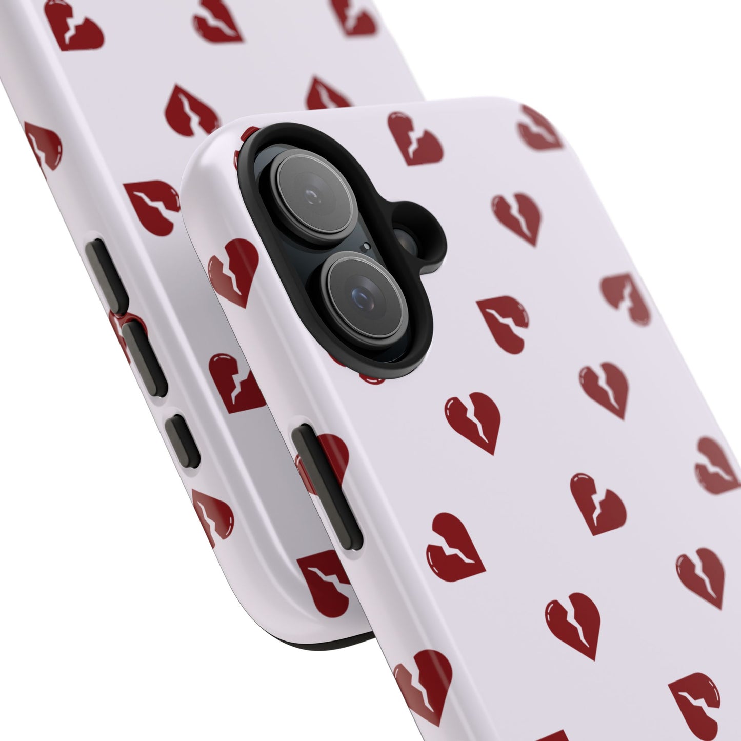 Funda para iPhone con corazones rotos