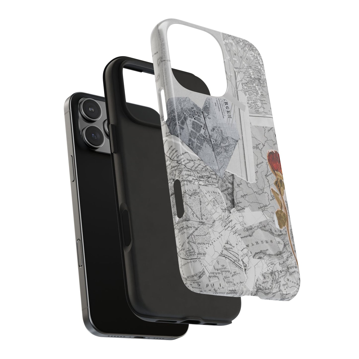 Coque iPhone Paper Rose