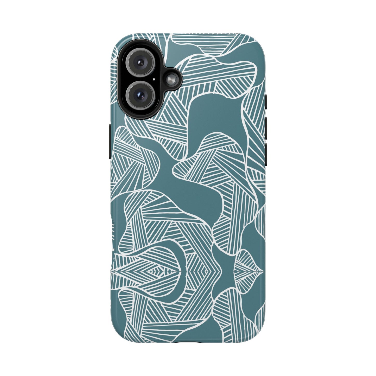 Abstract Leaves Green iPhone Case