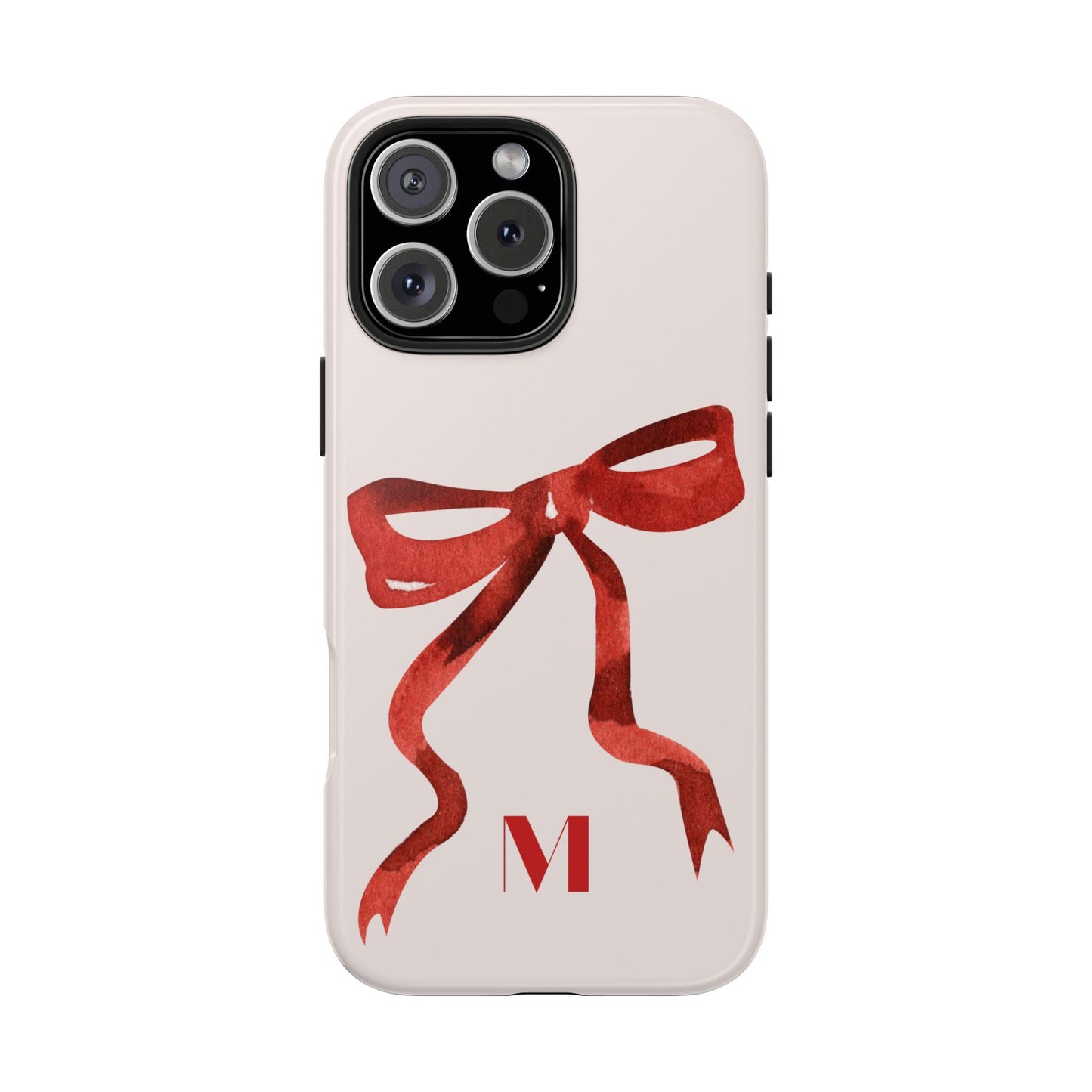 Red Bow "M" iPhone Case