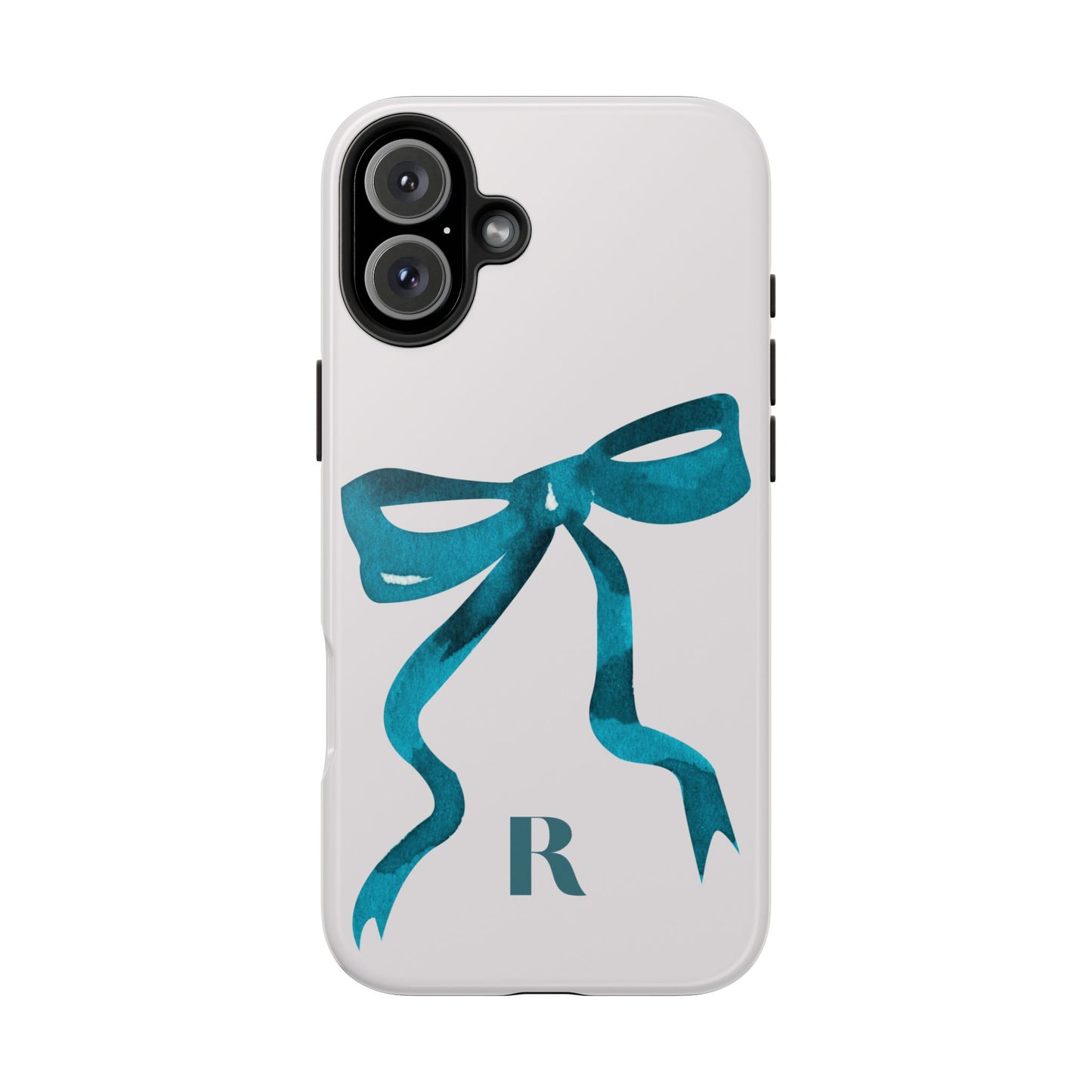 Blue Bow "R" iPhone Case