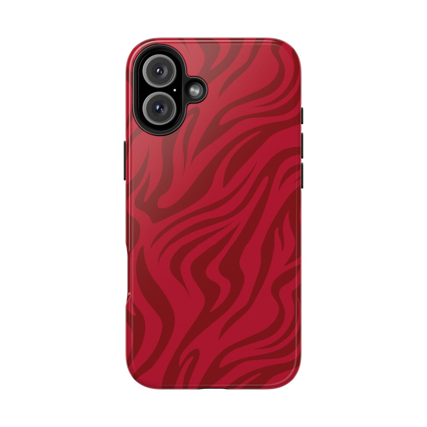 Coque iPhone rouge feu