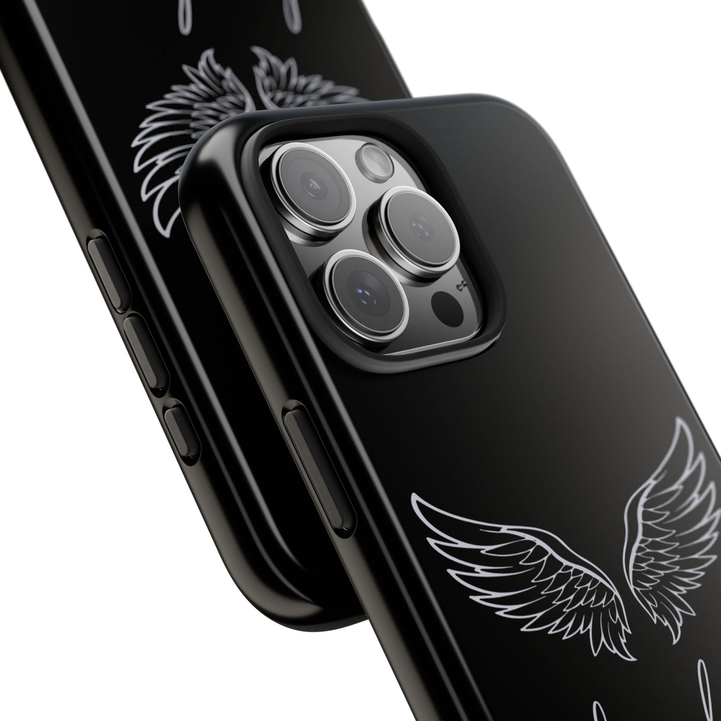 Coque iPhone Ailes d'Ange Noires