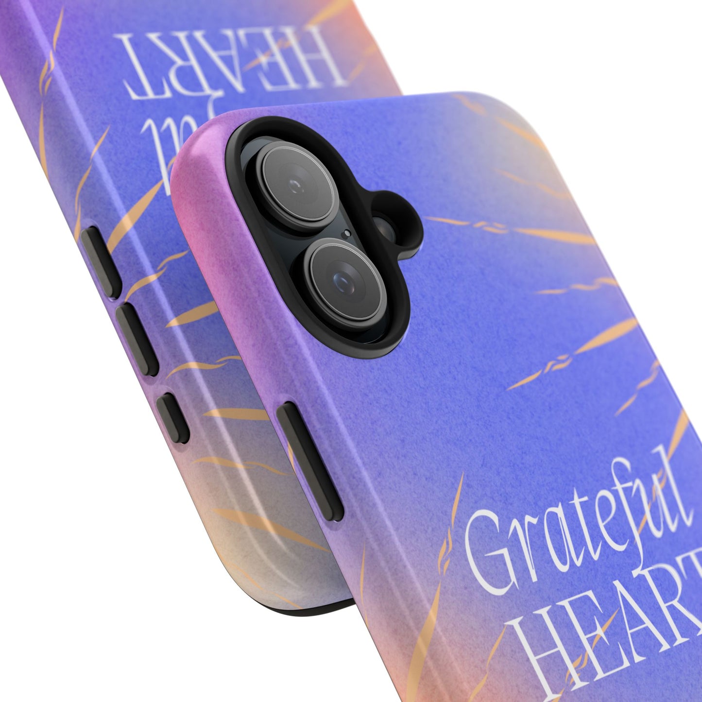 Grateful Heart Blue iPhone Case
