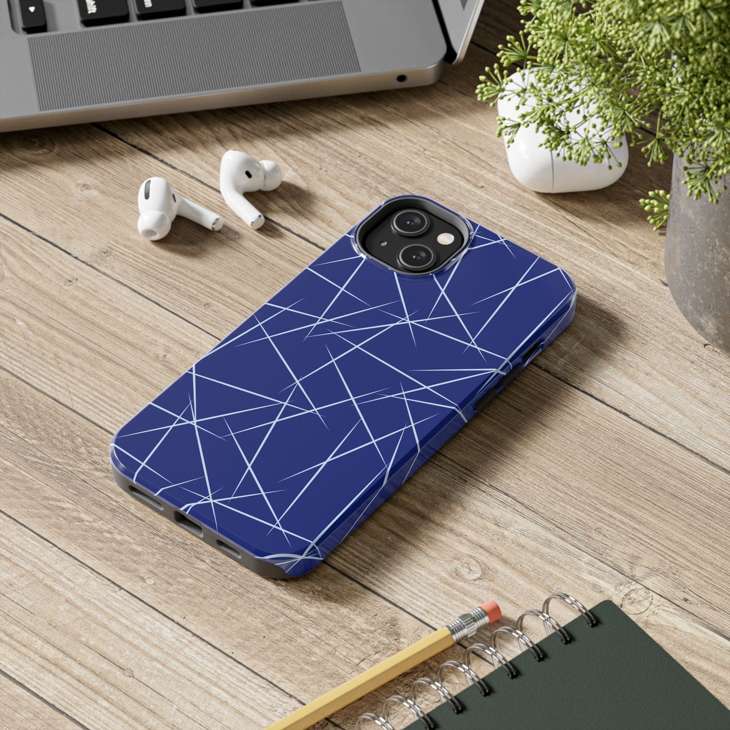 Funda azul para iPhone