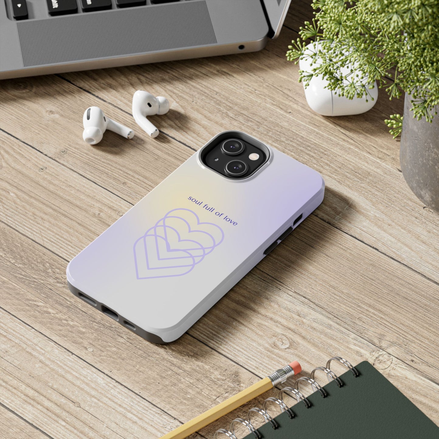 Funda para iPhone con alma llena de amor