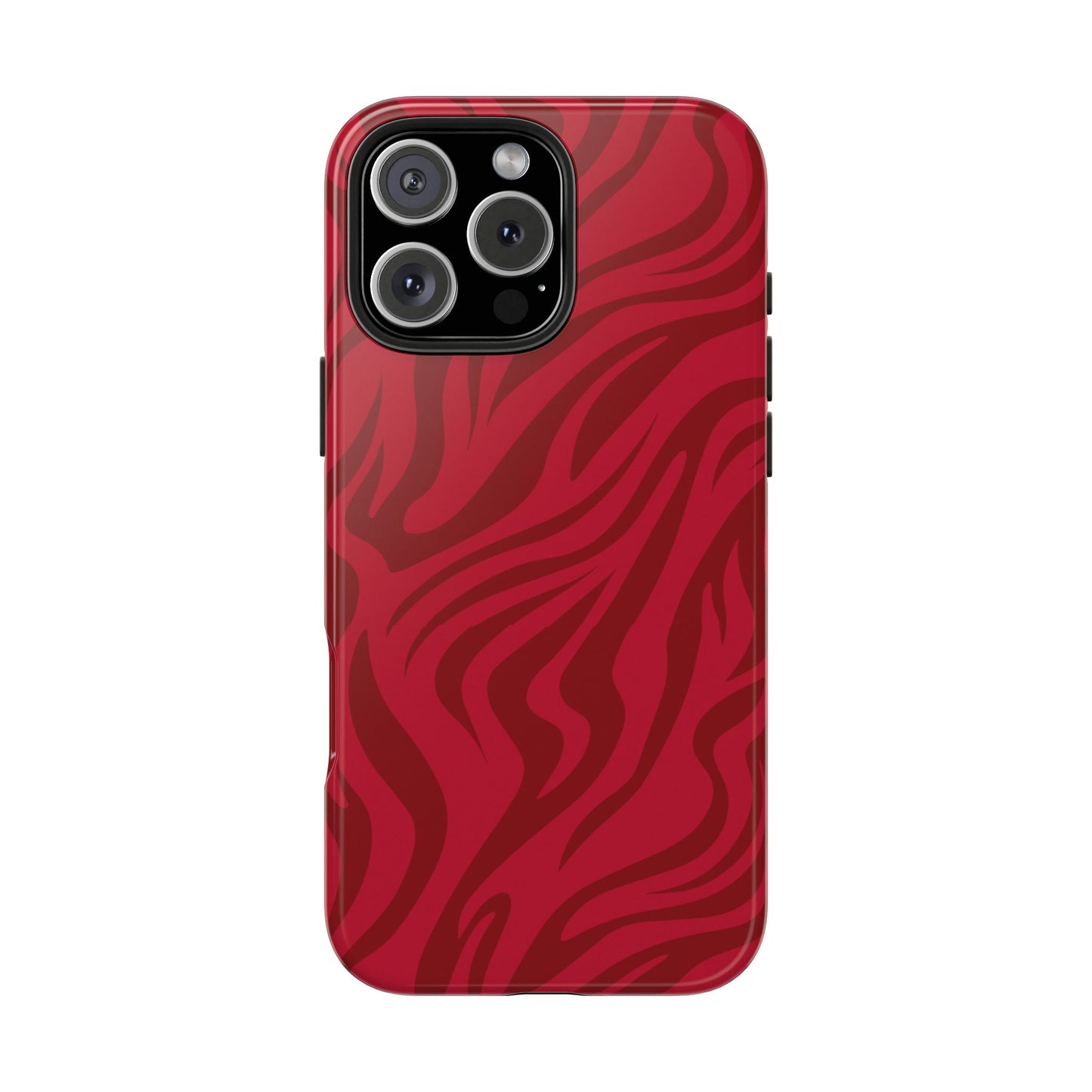 Coque iPhone rouge feu