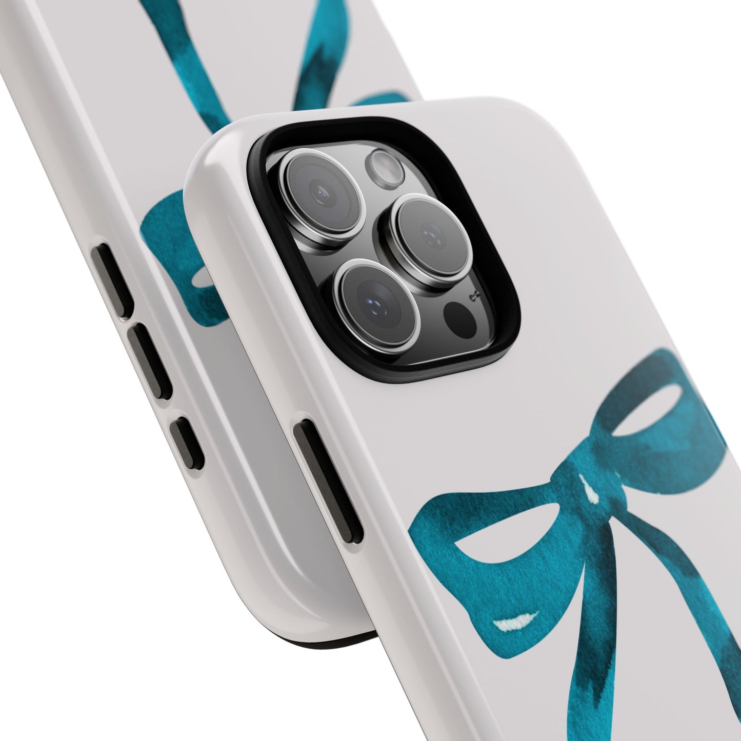 Blue Bow "R" iPhone Case