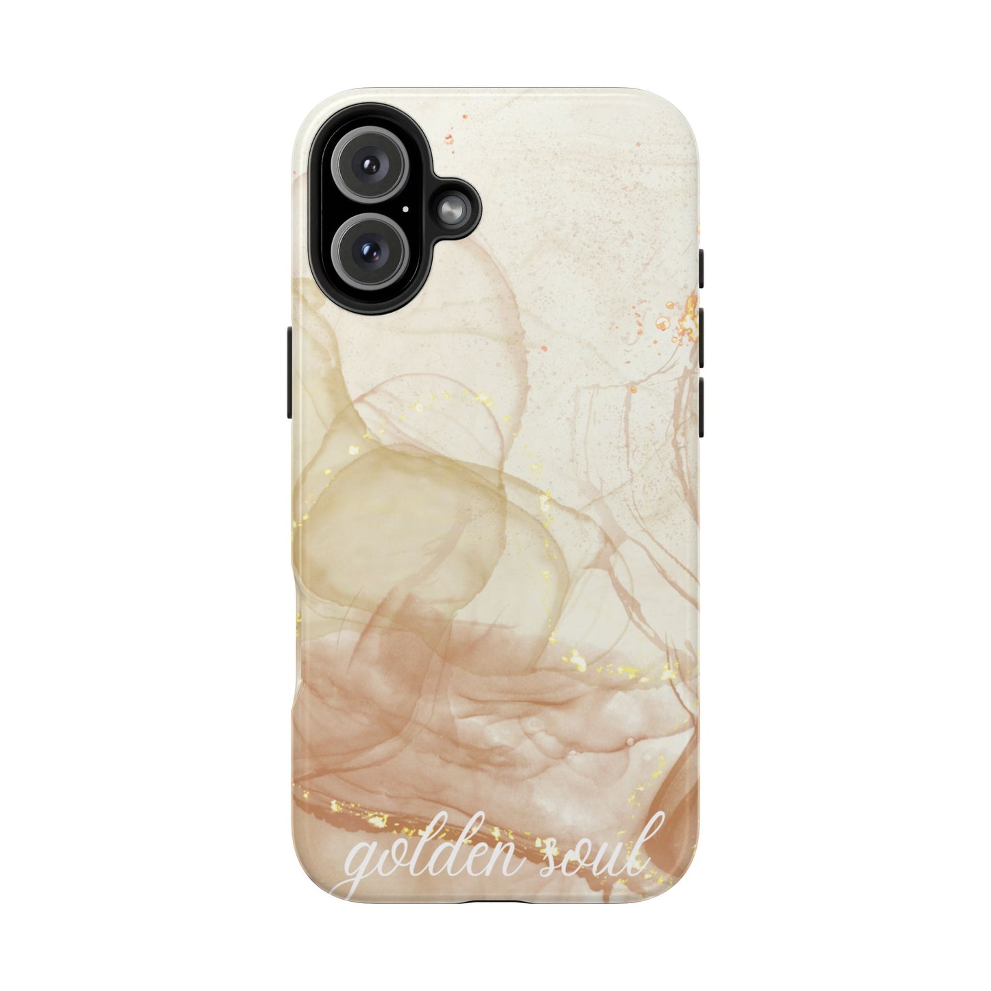 Funda para iPhone con diseño de alma dorada