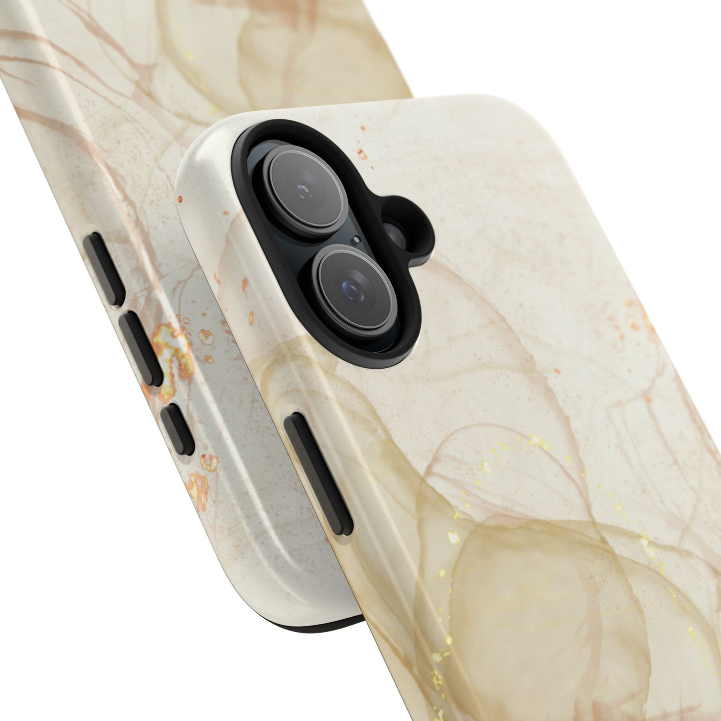 Funda para iPhone con diseño de alma dorada