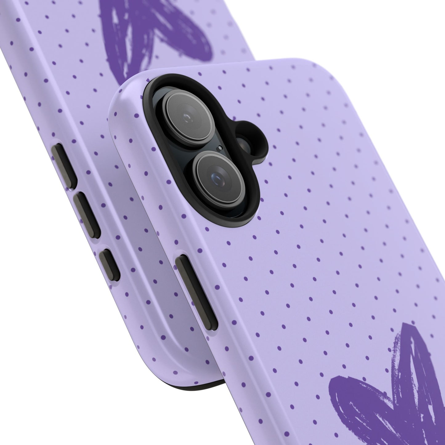 Funda para iPhone morada con el lema "Amor propio"