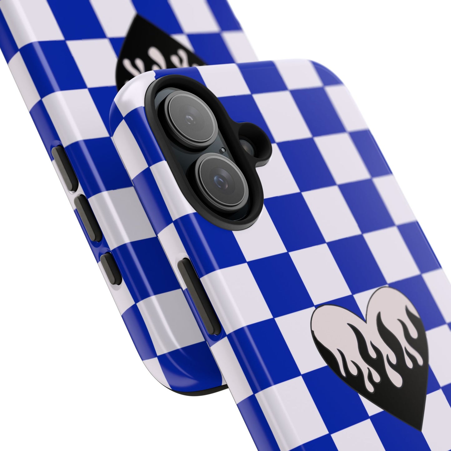 Blue Chessboard iPhone Case
