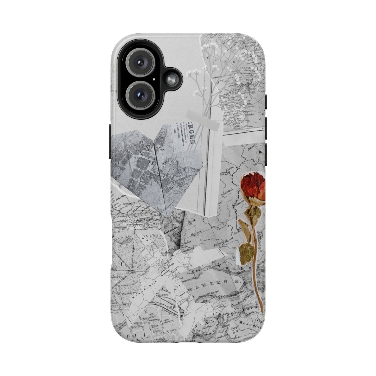 Coque iPhone Paper Rose