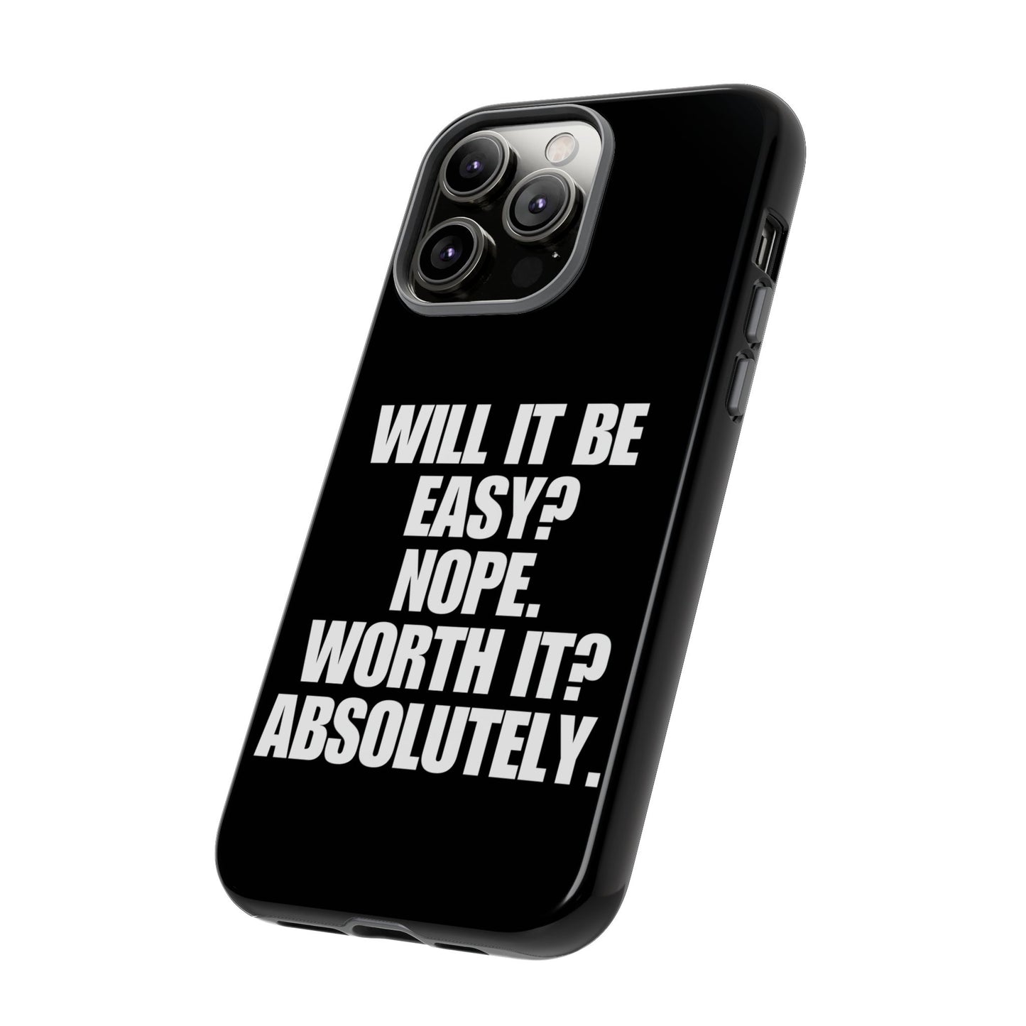 Absolutely worth it. Black iPhone Case