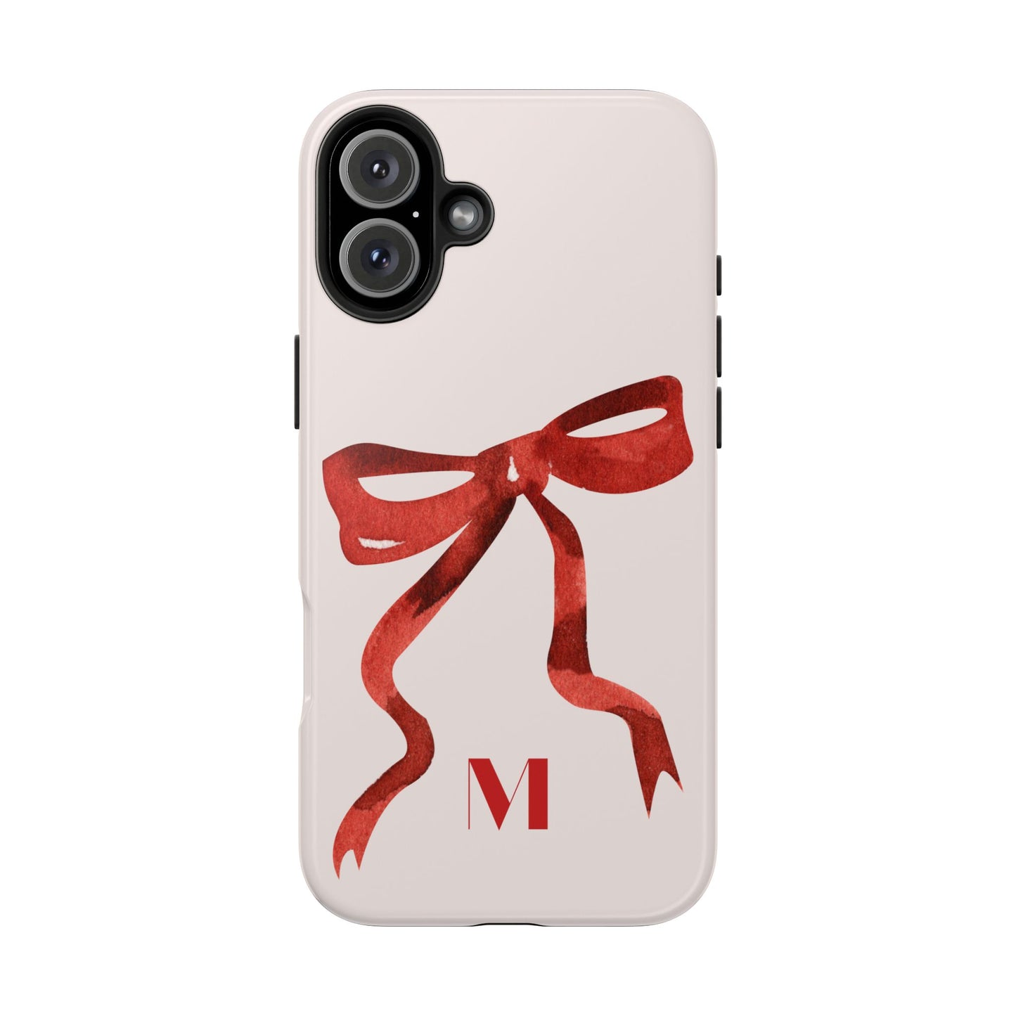 Red Bow "M" iPhone Case