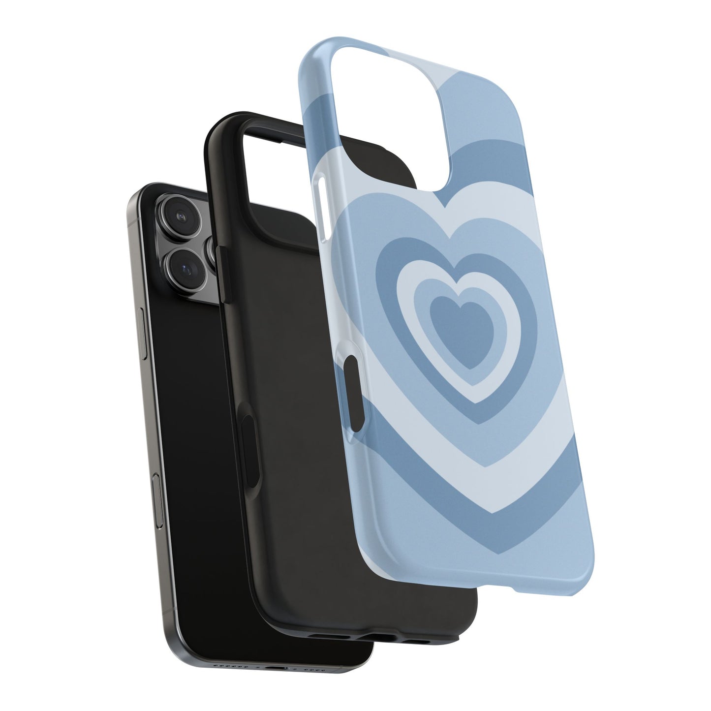 Infinity Blue Hearts iPhone Case