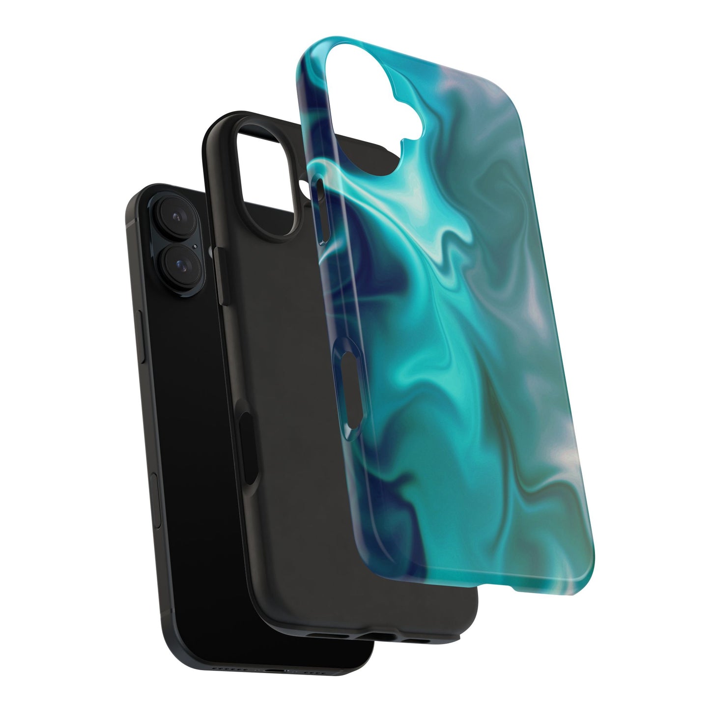Funda para iPhone con fluido color turquesa
