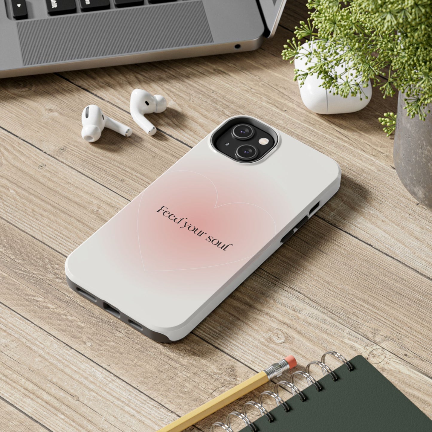 Feed Your Soul Pink iPhone Case