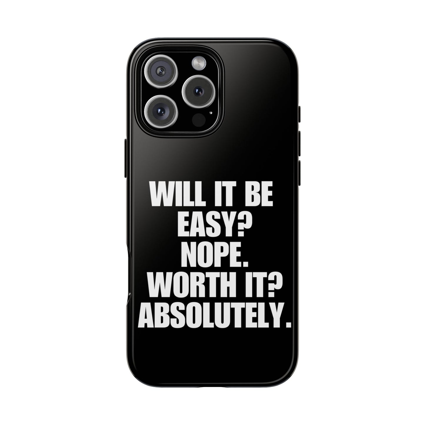 Absolutely worth it. Black iPhone Case
