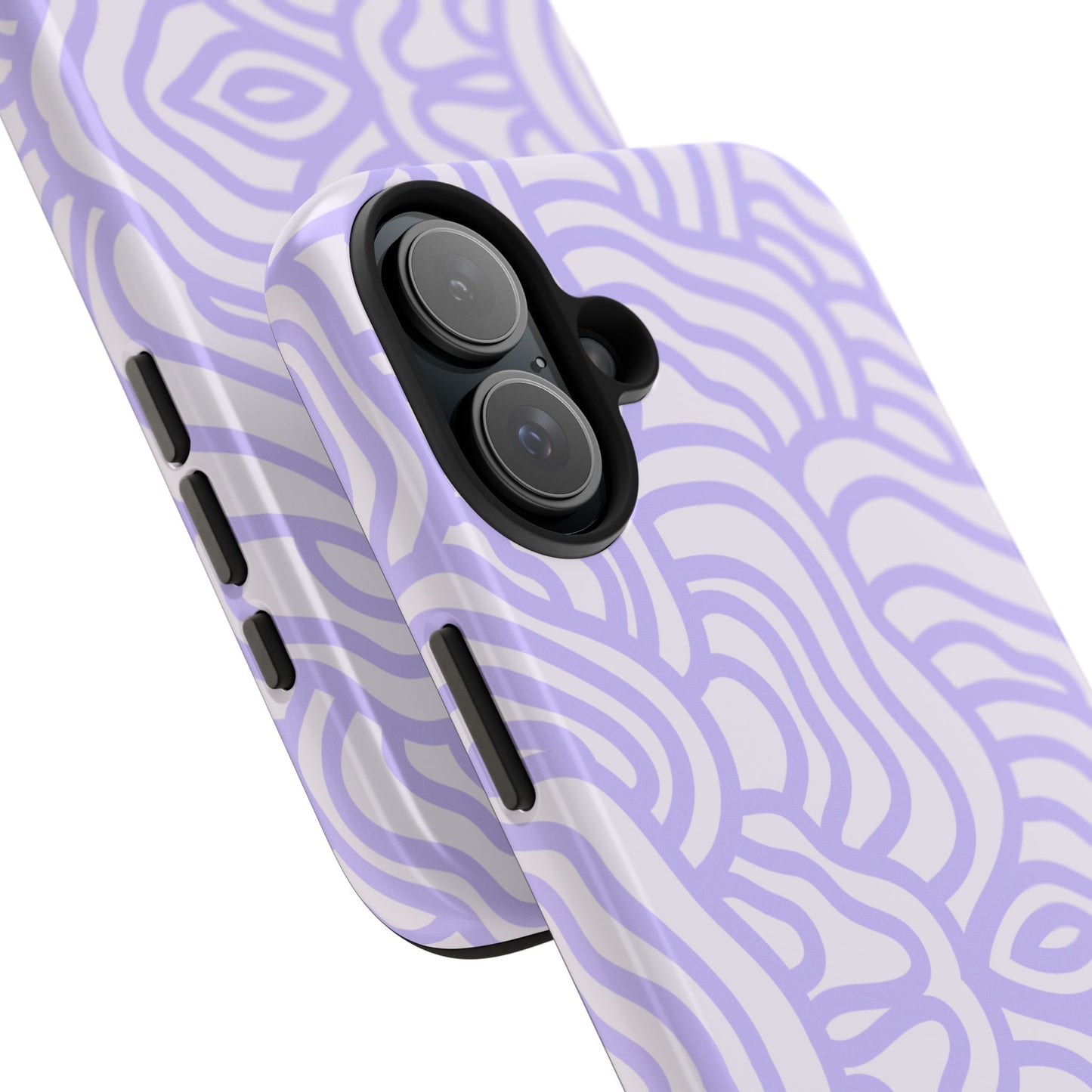 Purple Lines iPhone Case