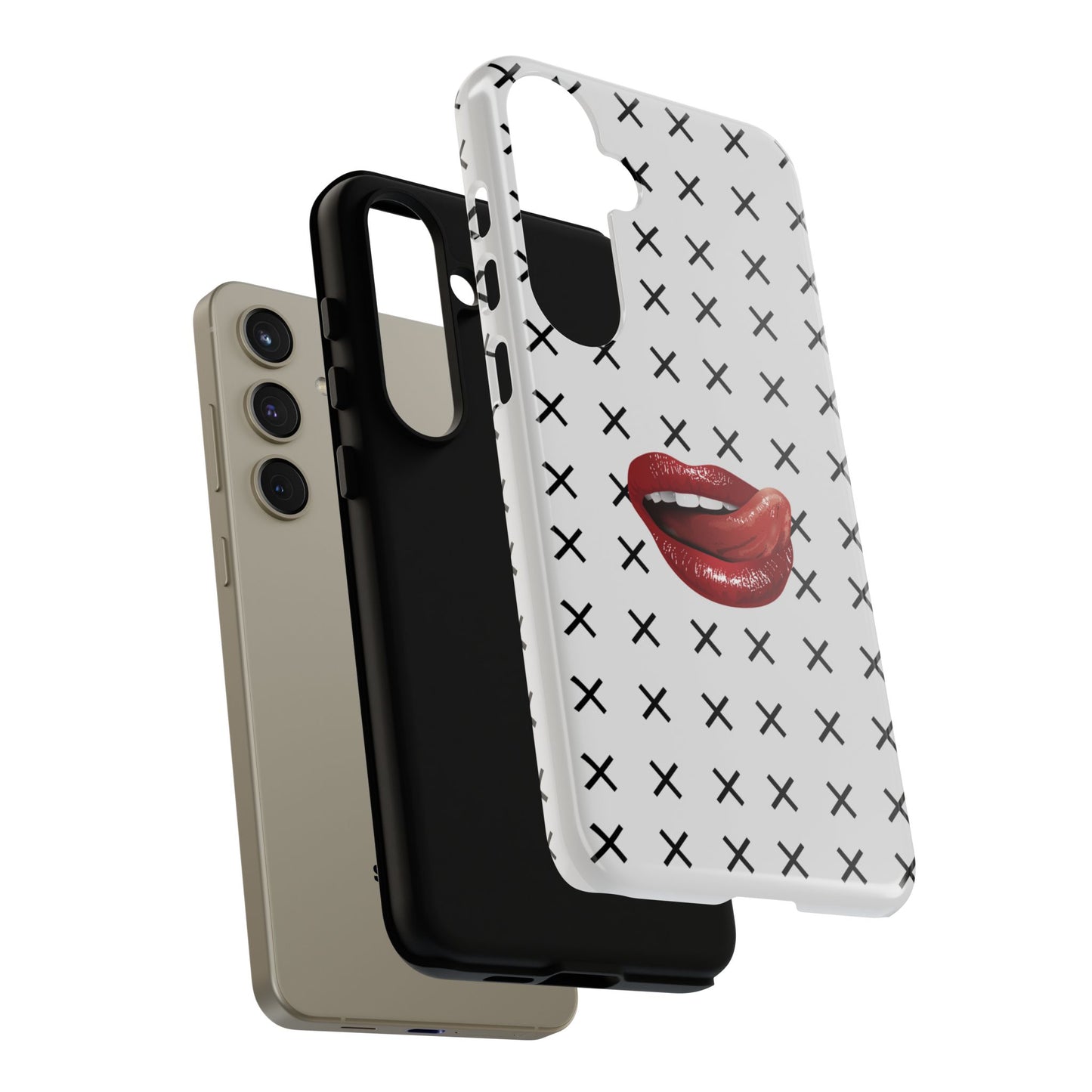 Forbidden Lips White Samsung Case