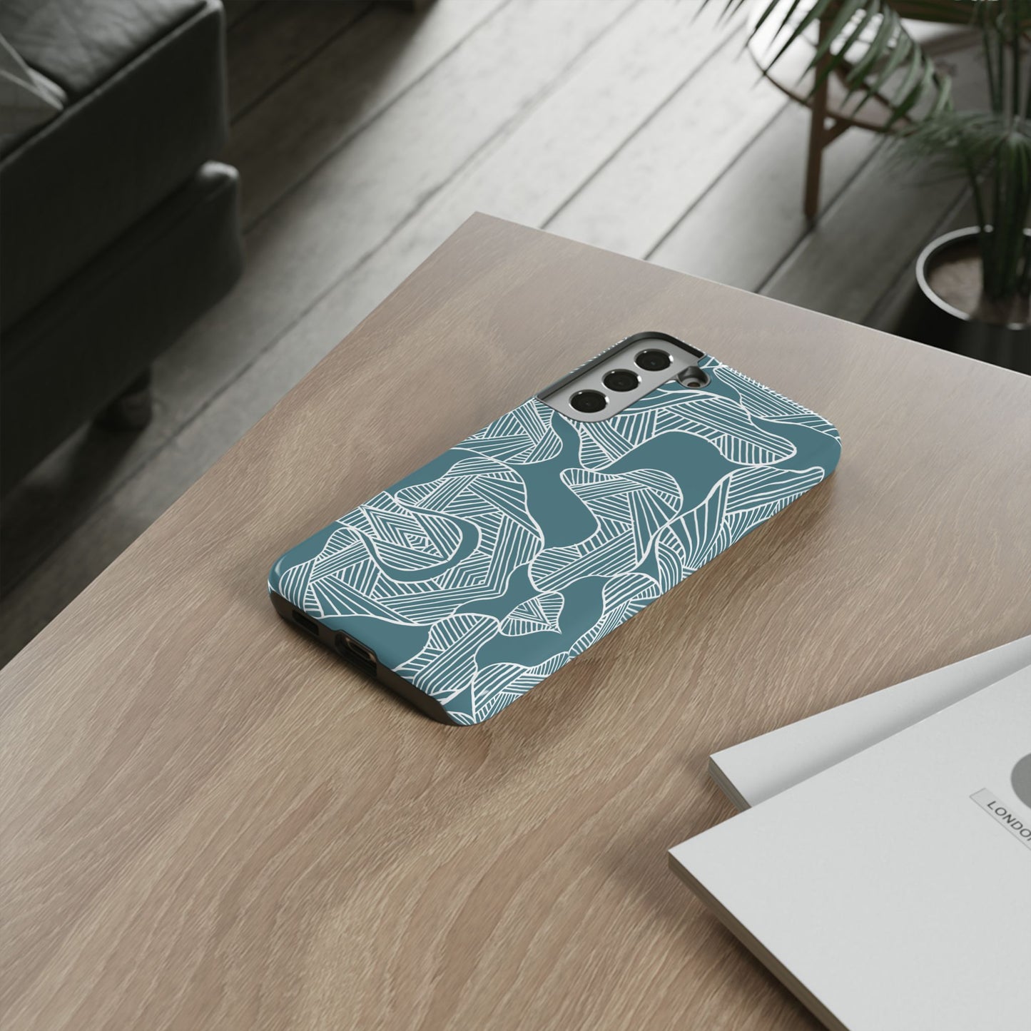 Abstract Leaves Green Samsung Case