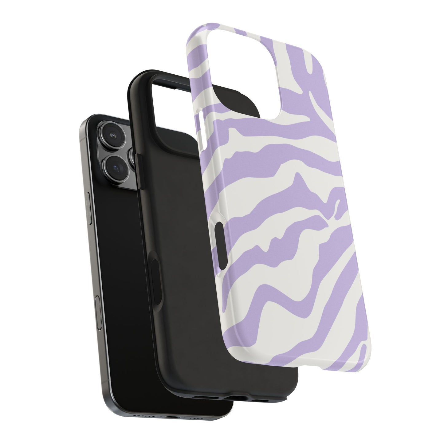 Funda para iPhone con estampado animal morado
