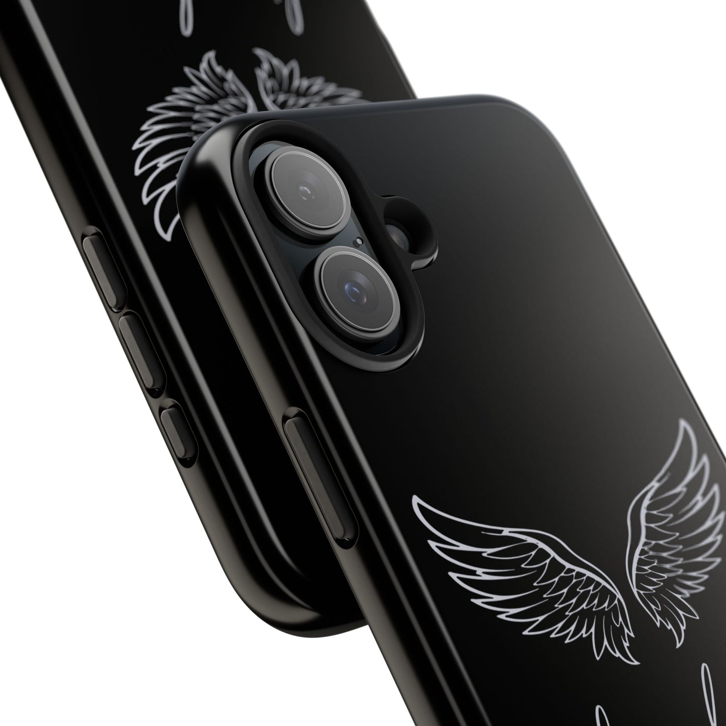 Coque iPhone Ailes d'Ange Noires