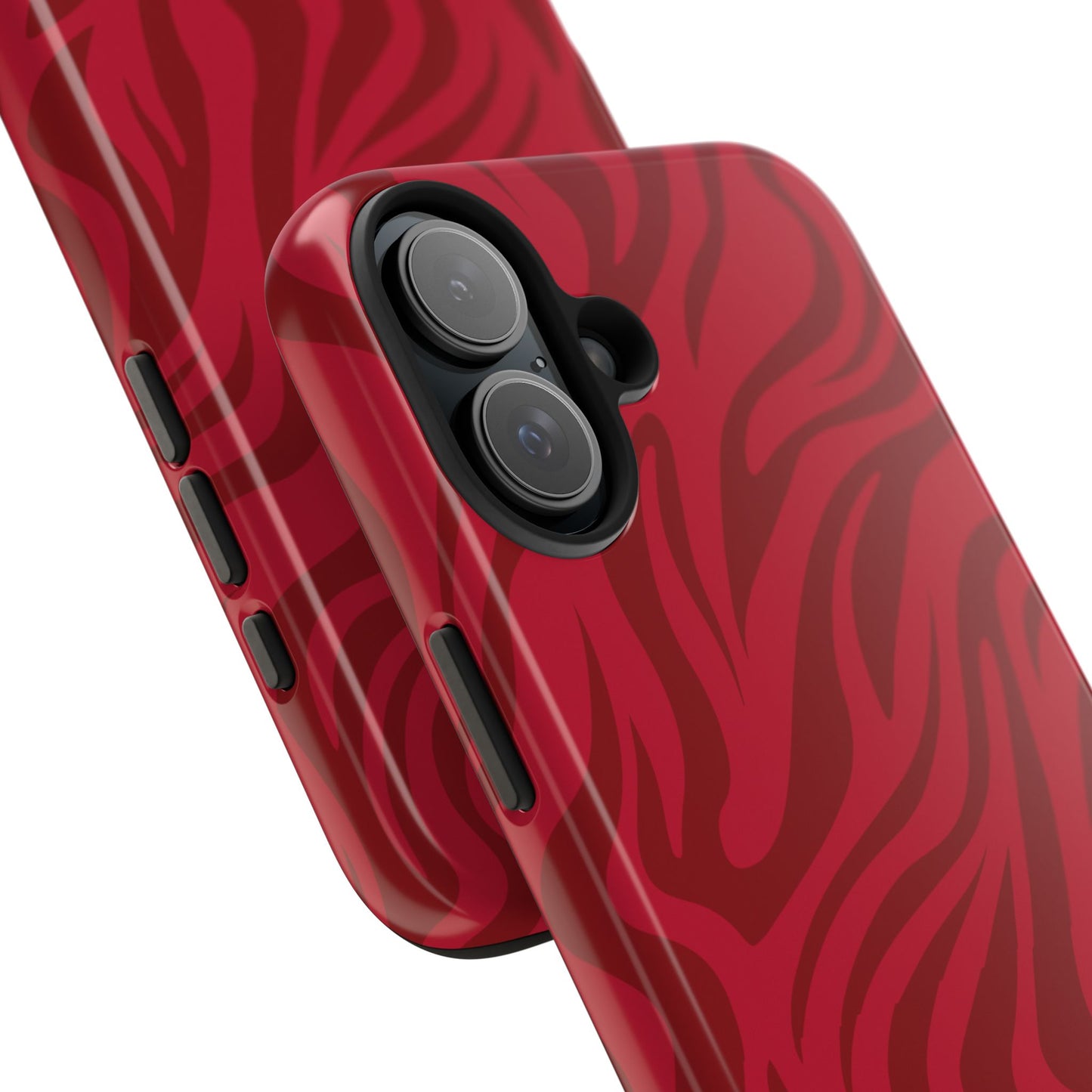 Coque iPhone rouge feu