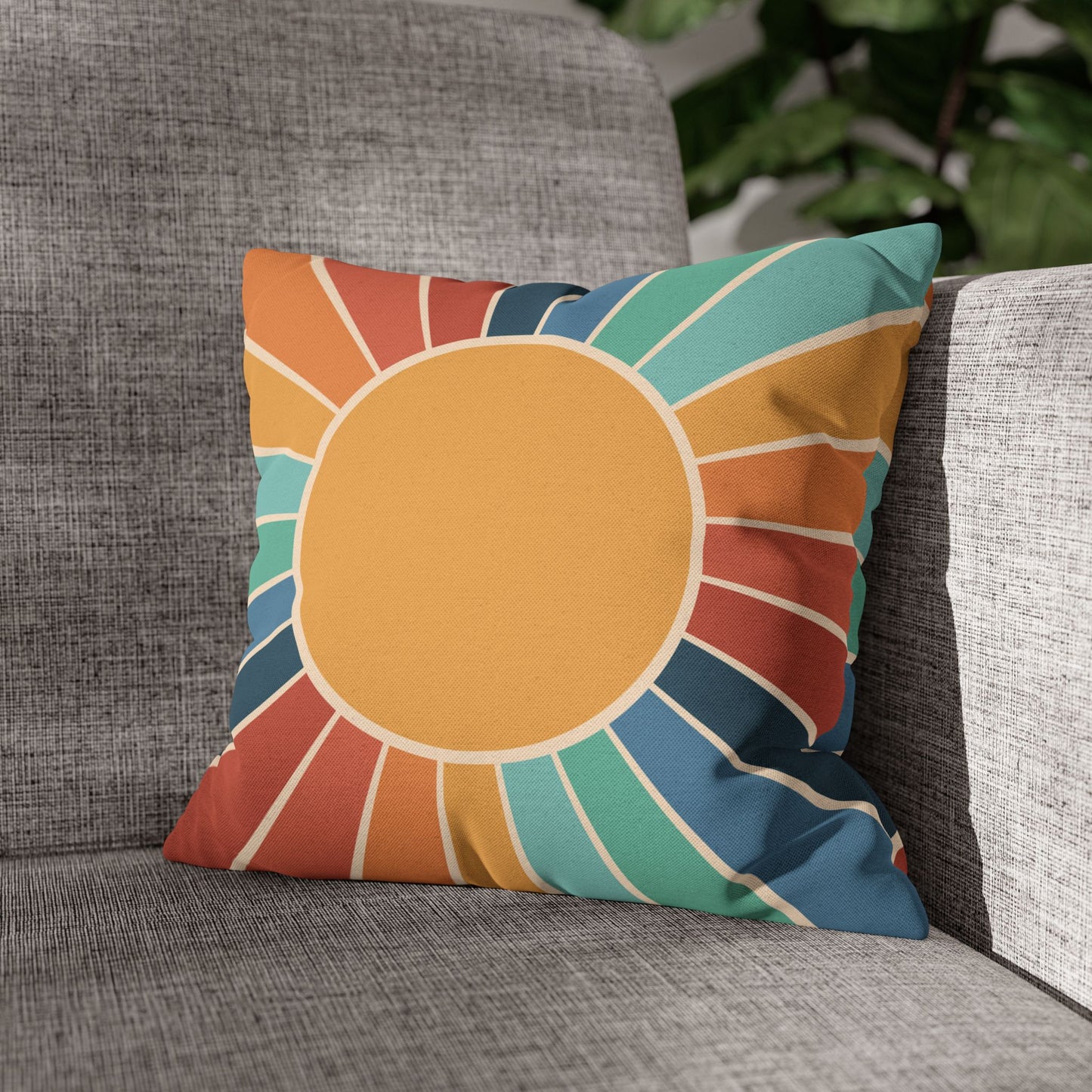 Colorful Sun Pillow