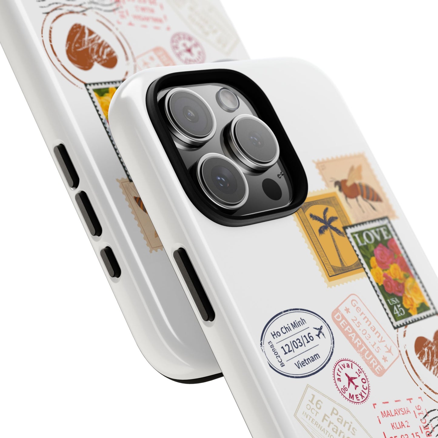 Love Letter Stamps White iPhone Case