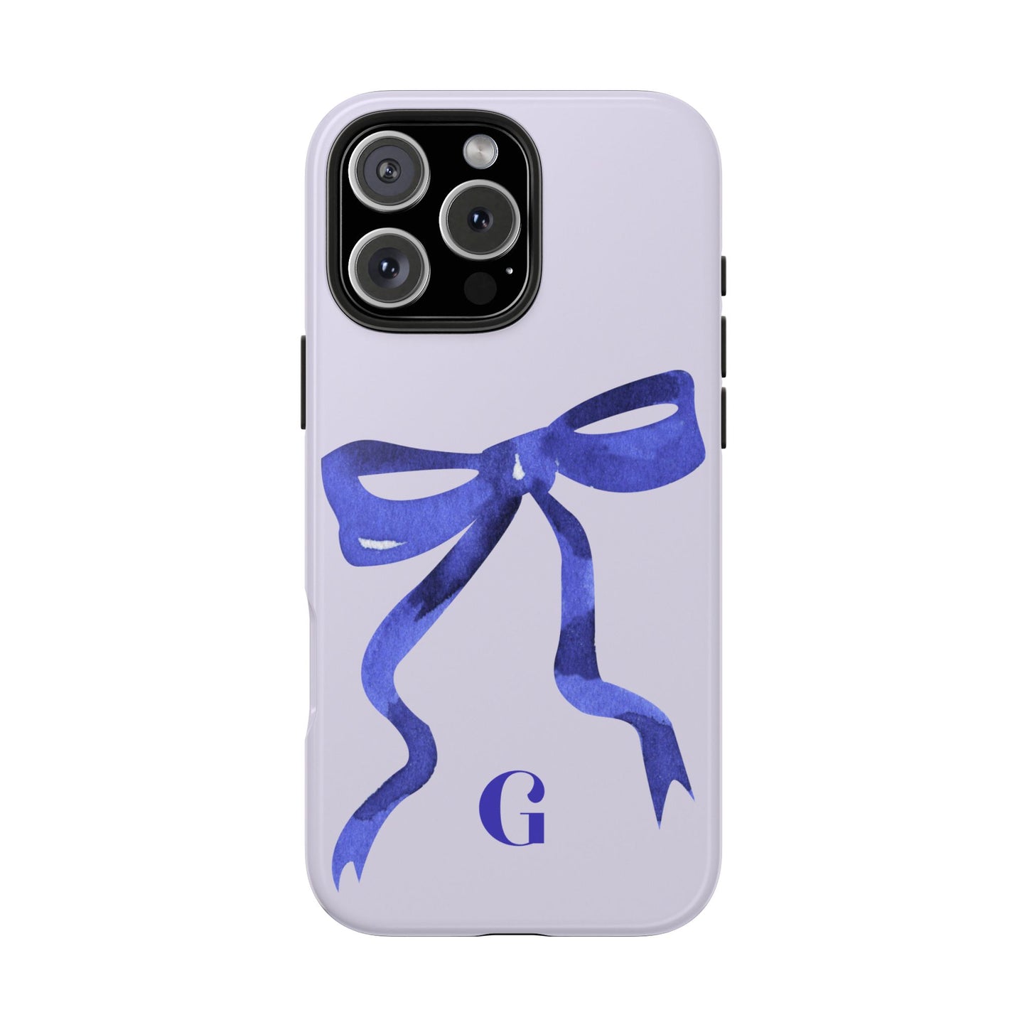 Blue Bow "G" iPhone Case