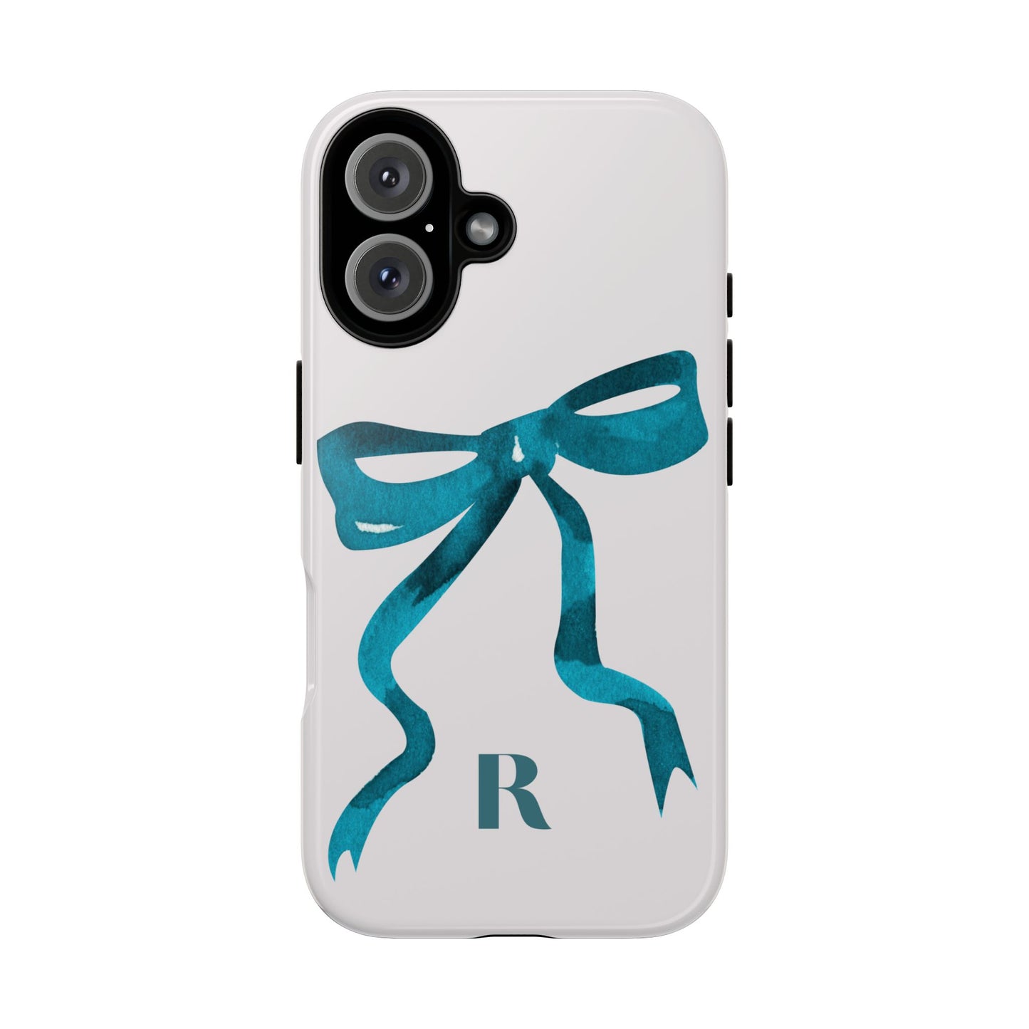 Blue Bow "R" iPhone Case