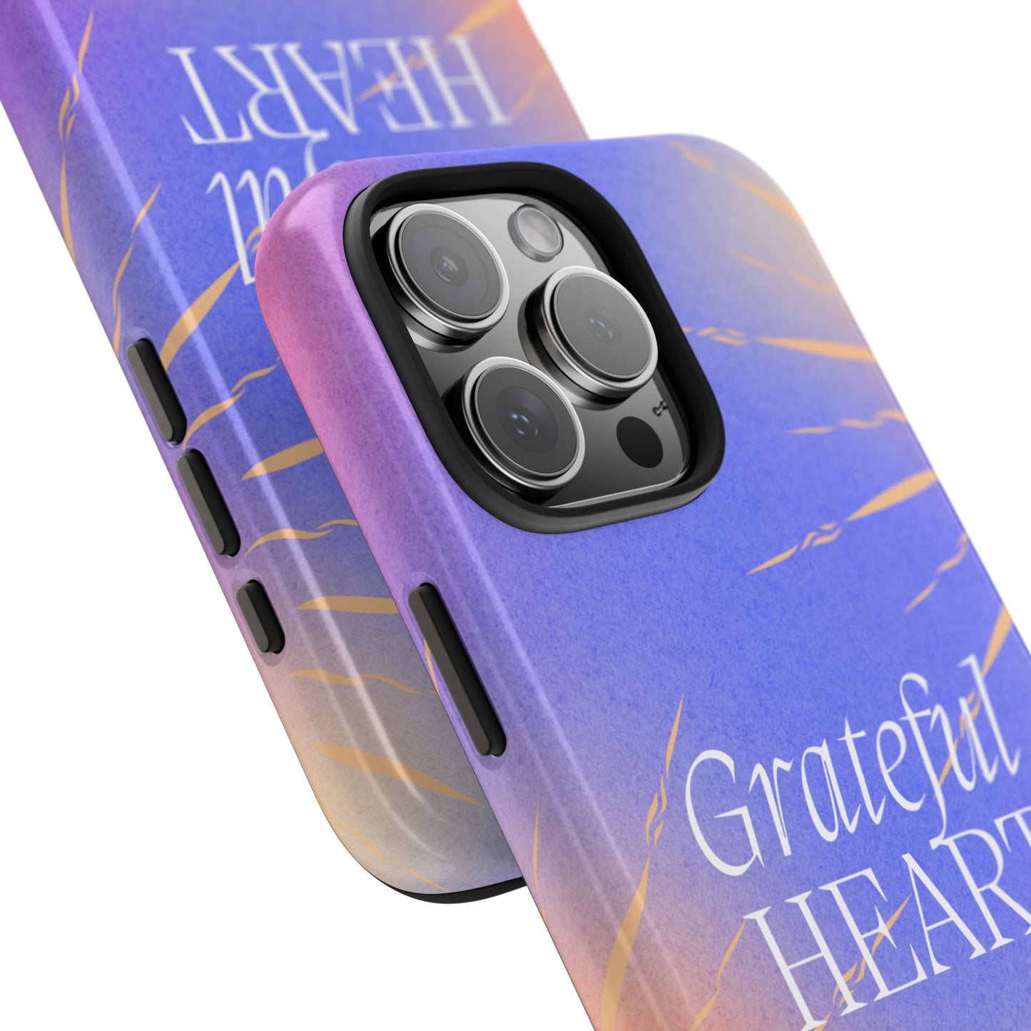 Grateful Heart Blue iPhone Case