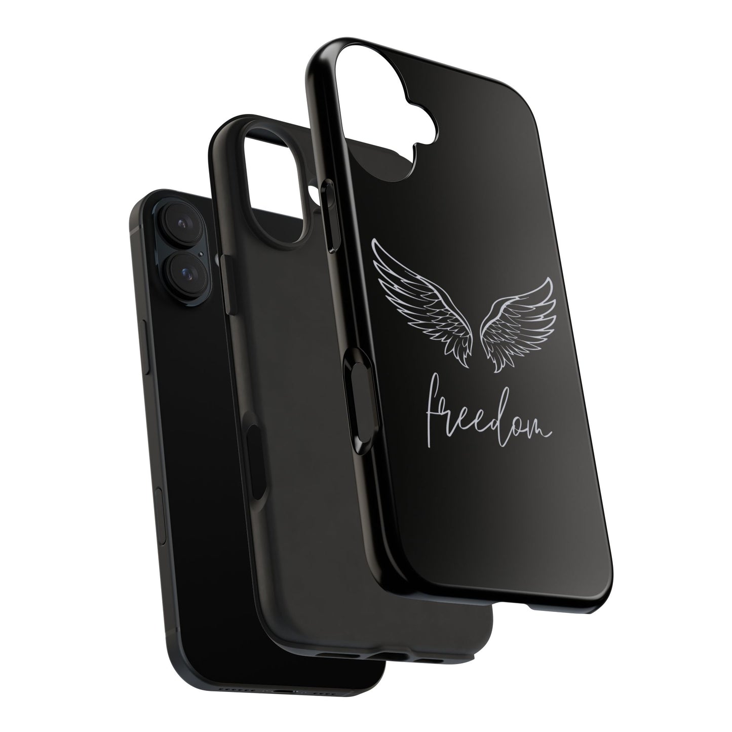 Coque iPhone Ailes d'Ange Noires